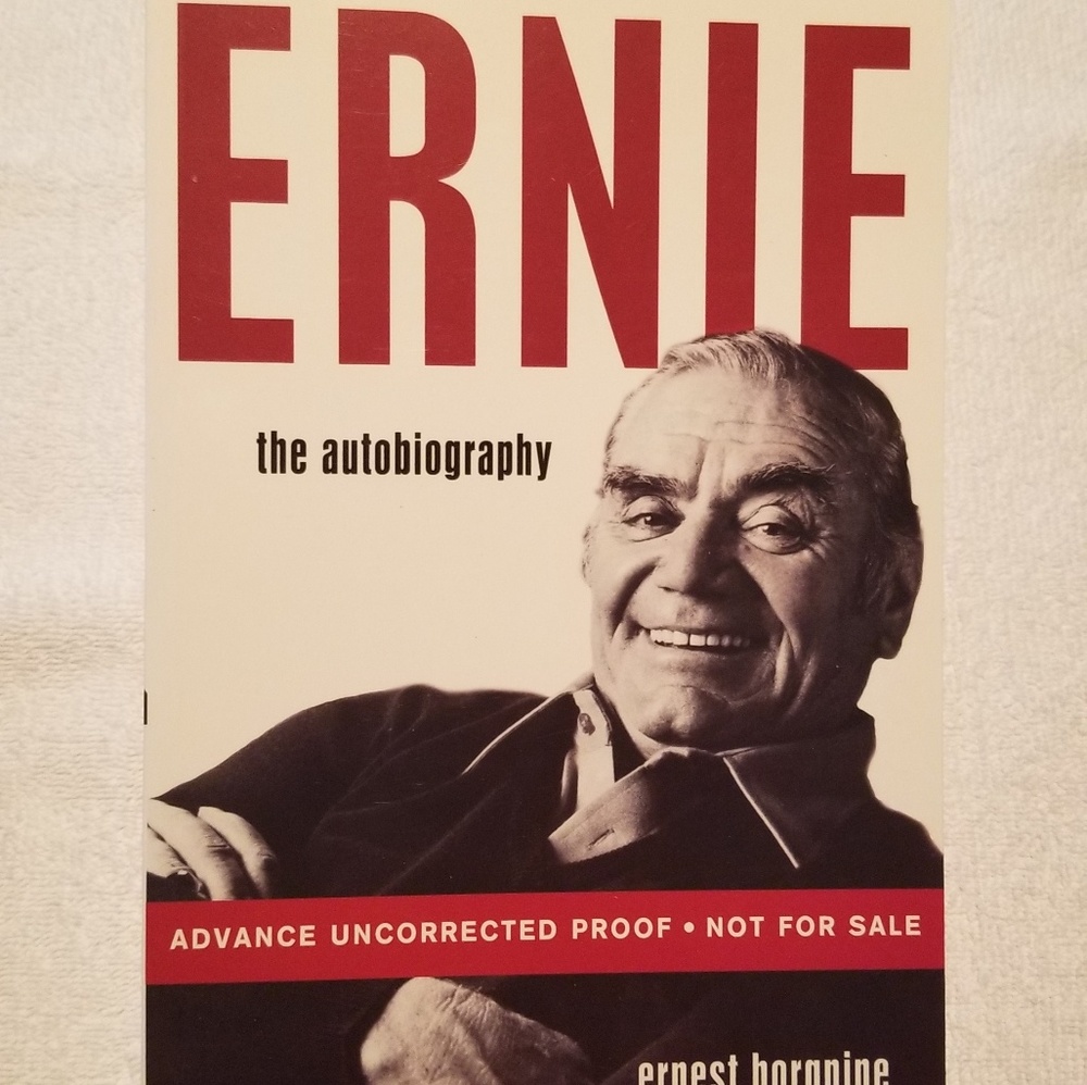 Very rare, Autographed Book of Ernest Borgnine